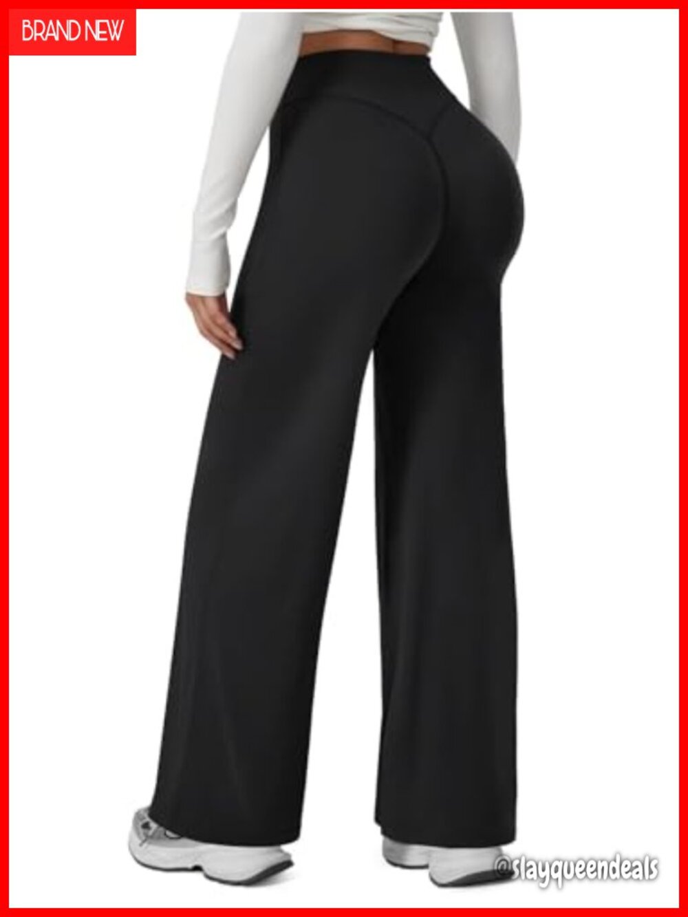 High Waisted Straight Leg Wide Leg Yoga Pants Tummy Control Gym Lounge Leggings